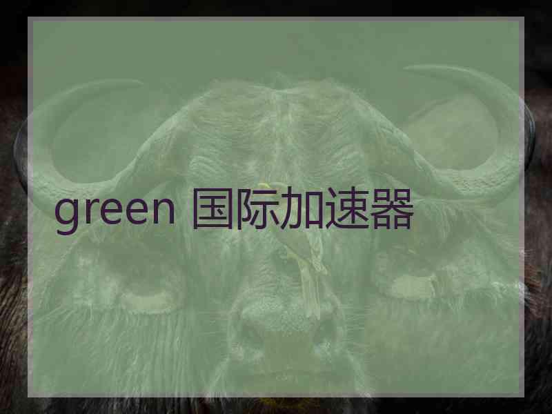 green 国际加速器