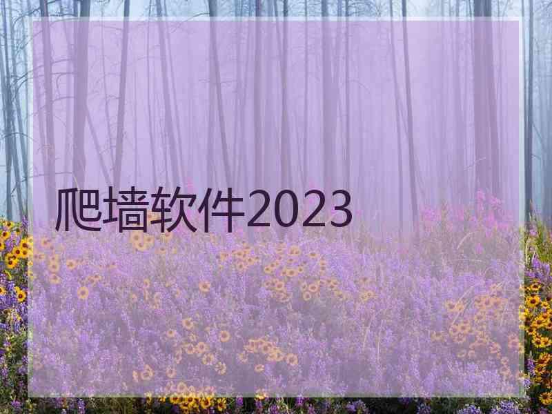 爬墙软件2023