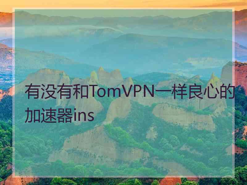 有没有和TomVPN一样良心的加速器ins